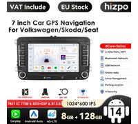 Carplay 7 pollici 2 Din Android autoradio GPS per VW Volkswagen Skoda Octavia Golf 5 6 Touran Passat B6 Polo Jetta Sharan Caddy Seat P1L