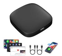 Carplay - Adattatore wireless per auto Android e Carplay, con supporto Netflix e YouTube, adattatore Bluetooth per auto, slot per schede TF, Plug & Play per connettività senza interruzioni