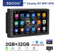 Carplay Android 13 Auto 2+32G Doppio 2 DIN 7" Autoradio DAB+ GPS WIFI USB/FM RDS