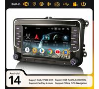 CarPlay Android 14 Autoradio Navi per VW Caddy Crafter Amarok Polo T6 Skoda Yeti