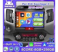 CarPlay Android 14 Autoradio Per KIA Sportage 3 2010-2016 Navi SWC GPS 8GB+256GB