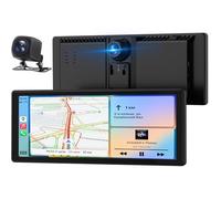 Carplay Auto, 8.88" Android Auto Wireless, Autoradio Bluetooth con Schermo con 1080P Telecamera Posteriore e Anteriore, Navigazione GPS, Audio Premium, Comando Vocale, Mirror Link, FM, AUX