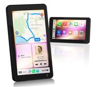 Carplay Display, Android Auto Buddy Display Navigationsgeräte für Auto, 7 Zoll 50HZ Touch Screen Car Play Display, Orizontaler and Vertical, Mirror Link, Sprachsteuerung (7" Apple Carplay Display)