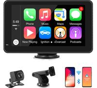CarPlay e Android Auto Senza Fili Display CarPlay Portatile da 7 Pollici con