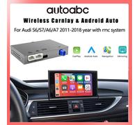 Carplay e Android Auto wireless per Audi A6 S6 A7 C7 RMC con interfaccia Android Auto, Mirror Link, AirPlay, telecamera posteriore e Carplay.