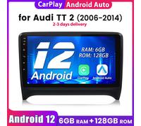 Carplay Per Audi TT 2 2006-2014 10” Android12 Autoradio GPS Nav WIFI BT 1+32GB