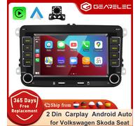 carplay per auto 2 Din autoradio Android 13 lettore multimediale per auto GPS WiFi Carplay per Volkswagen Skoda Octavia golf 5 6 touran passat polo Jetta base 1-32 GB