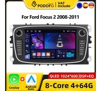 CarPlay Radio Android per Ford Focus 2 2008-2011 S-Max Mondeo Galaxy C-Max lettore multimediale per auto sistema intelligente Stereo GPS