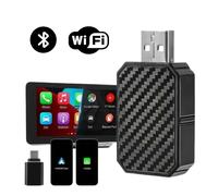 CarPlay Senza Fili Adattatore Wireless 2 in 1 Auto iPhone Android USB Universale