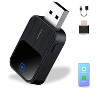 CarPlay Wireless Adapter 2025 Upgrade CarPlay Dongle,Adapter 2 in 1 CarPlay & Android Auto Converts Wired to Wireless per iPhone, Plug and Play Adapter Compatible with iPhone iOS 10+/Android11+