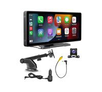 Carplay Wireless da 10,26 Pollici e Stereo per Auto Android con Telecamera di Backup AHD, Collegamento Specchio per Autoradio Portatile
