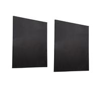 CarpNettore 2x Pittura Nera, Pannelli di Cotone, Forniture Artistiche Pannello Bianco Teso Nero, per Tempera, 40x50 Cm