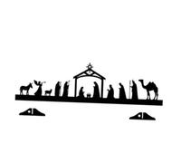 CarpNettore Decorazione per Presepe, Decorazioni per Feste in Metallo, Presepe di Gesù, per Natale, Ufficio, Libreria, M