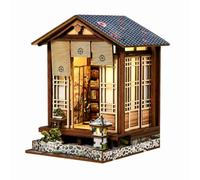 CarpNettore Modello 3D di Casa Giapponese con Cortile Decorativo -da- Dettagliato Fermalibri per Libreria, Arredamento Domestico