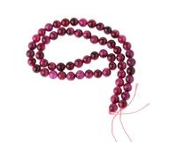 CarpNettore Perline Occhio di Tigre Gioielli Artigianali Bracciale Collana Ornamento Fatti a Mano Texture Naturale Pietra Adatte per Composizioni Gioielli Arredo, Perline Rosa 47, 8mm