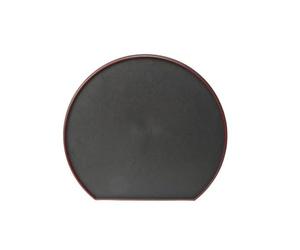 CarpNettore ssoio da Portata in Plastica Leggero ssoio con Bordo Rialz Riutilizzabile per Casa, Hotel, Ospitalità, Nero+Rosso, 36x32cm