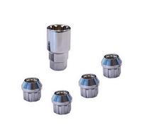 CARPOINT Safe Your Car 05.205.05 Felgenschloss Diebstahlsicherung Typ E, 4-er Set mit 1 Adapter, Sicherheit für Felgen und Räder, Einfachste Montage