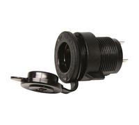 Carpoint Presa corrente 0523405 DC 20A con coperchio a tenuta nero per auto, camper e furgone