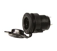 Carpoint Presa corrente 0523405 DC 20A con coperchio a tenuta nero per auto, camper e furgone