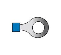 Carpoint 1624016 Capicorda per Cavi, 560, Blisterati, 10 Pezzi, Blu