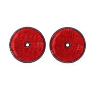Carpoint BC 491308 Catarifrangenti Rotondi 70mm Rosso 2-Pezzi