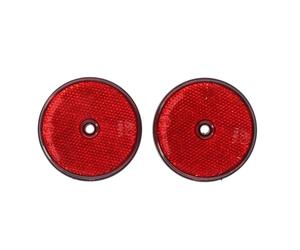 Carpoint BC 491308 Catarifrangenti Rotondi 70mm Rosso 2-Pezzi