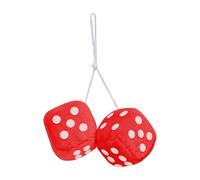 CARPOINT Plüschwürfel, Rot - 0510079