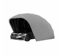 Carport grigio in acciaio inox, 5,5 x 2,4 x 2,3 m, pieghevole e retrattile con serratura a combinazione in acciaio, garage retrattile semiautomatico, per pick-up, barche, auto, grigio