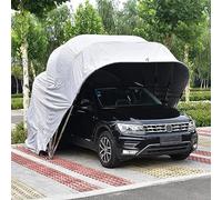 Carport portatile, tenda per auto in acciaio inossidabile, copertura semi-automatica per garage all'aperto, tenda antipioggia durevole per berline