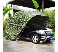 Carport retrattile idraulico in acciaio inox, Carport pieghevole semiautomatico, Tenda da sole per auto, Riparo mobile per auto da esterno, Garage portatile, 18x8,2x7,6 piedi