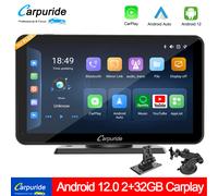 Carpuride Android12.0 7" Autoradio Senza Fili Bluetooth Apple CarPlay 4+64GB FM