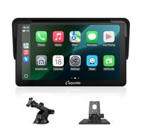 Carpuride Autoradio portatile, wireless Carplay e Android Auto, 7 pollici 1080P HD Touch Screen Radio con BT 5.0, supporto Mirror Link supporto camion RV Dash Mount