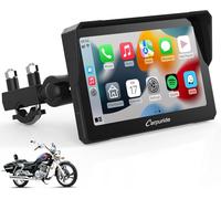 Carpuride W702 Schermo CarPlay per Moto, Wireless CarPlay & Android Auto, 7" Schermo Touchscreen Impermeabile GPS, Supporto Doppio Bluetooth, Navigazione, Siri.