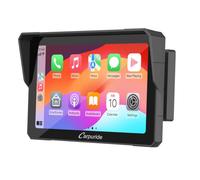 Carpuride W702B Moto Schermo Carplay con Supporto per BMW Moto | Wireless CarPlay e Android Auto, Touchscreen impermeabile portatile da 7 pollici, Bluetooth Trans, Navigazione