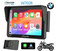 Carpuride W702B Wireless Carplay GPS Motoclcy Android Auto Touchscreen BMW Moto
