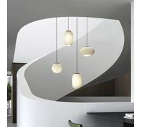 Carpyen Lampada a sospensione Mei ovale piatto telaio nero Carpyen