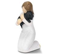 Carracci, Regali commemorativi per cani, per la perdita di un cane, statua commemorativa con angelo e cane, regalo di commemorazione per la morte di un cane