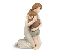 Carracci Statuette di statuette di madre e figlio, le più grandi sculture di mamma e bambino, scolpite figure dipinte a mano con carta regalo per l'anniversario di compleanno