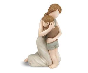 Carracci Statuette di statuette di madre e figlio, le più grandi sculture di mamma e bambino, scolpite figure dipinte a mano con carta regalo per l'anniversario di compleanno