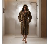 Carrara Accappatoio in Spugna con Cappuccio melange bruciato Tandy