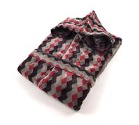 Carrara Accappatoio unisex in spugna velur di puro cotone art. Brooklyn (IT, Testo, S, M, Regular, Regular, Bordeaux)