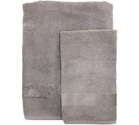 Carrara Asciugamani Bagno Fyber - Coppia ospite + Viso 906 grigio