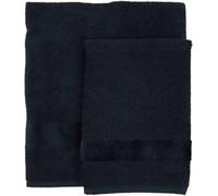Carrara Asciugamani Bagno Fyber - Coppia ospite + Viso 914 Nero