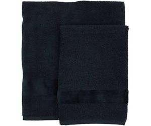 Carrara Asciugamani Bagno Fyber - Coppia ospite + Viso 914 Nero