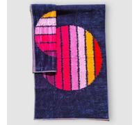 Mirabello Carrara Coppia asciugamani di spugna Rodi, set asciugamani, asciugamani di spugna velour (fucsia)