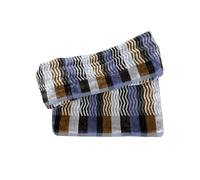 Carrara Coppia di Asciugamani 1+1 Velour all'Esterno e Spugna idrofila all'Interno Viso e ospite Art. Parigi (Marrone)