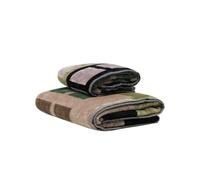 Carrara Coppia Spugna velur di Puro Cotone Art. Barcellona - Verde Foresta