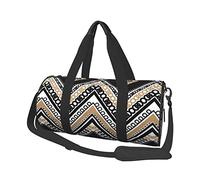 CARRDKDK Borsa da viaggio cilindrica di grande capacità, graziosa borsa da palestra che può contenere scarpe per donne e uomini, borsa stampata con pietre Petoskey per vacanze, fitness, allenamento