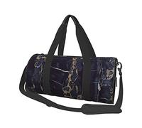 CARRDKDK Borsa da viaggio cilindrica di grande capacità, graziosa borsa da palestra che può contenere scarpe per donne e uomini, borsa stampata con finestra rotta per vacanze, fitness, allenamento