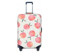 CARRDKDK Copertura per valigia con stampa di cuccioli di Pomeranian, copertura protettiva per bagagli, con elevata elasticità (S, M, L, XL), Motivo pesca rosa., S(26''H x 19''W)